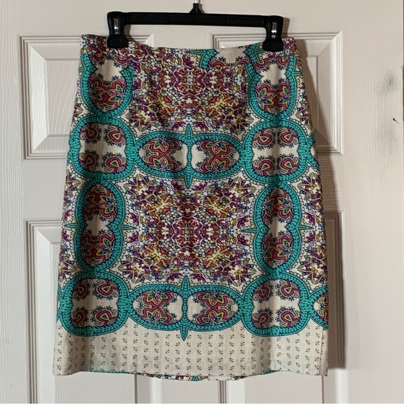 Maeve print linen skirt size 10 - Picture 4 of 10